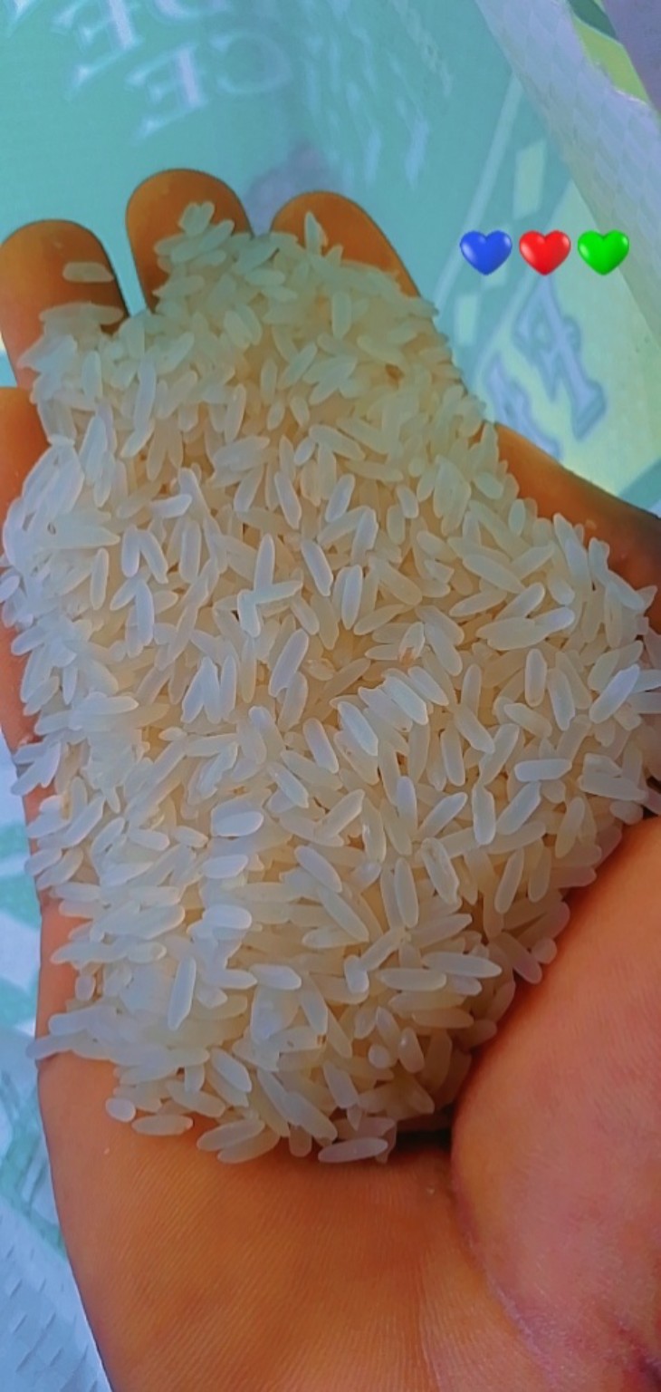 Processed rice grains